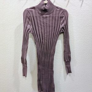 American Eagle Outfitters Ribbed Knit Sweater Dress